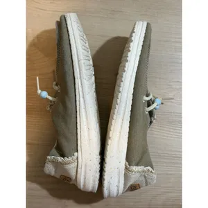 Hey Dude Wendy Natural Rosemary Shoes 6 Womens Canvas Loafers Slip On thumbnail 8