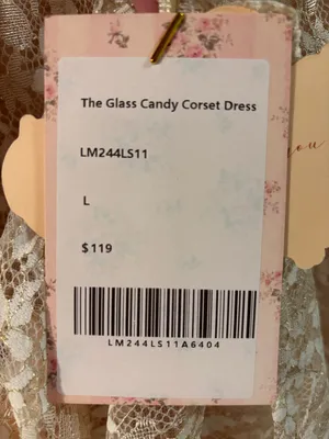 Glass Candy Corset Dress Pink Size L thumbnail 4