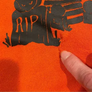 Vintage orange spooky Halloween 👻 cozy soft sweatshirt 80’s-90’s Jerzees thumbnail 6