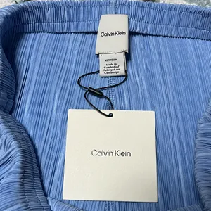 NWT XS Calvin Klein Women’s Plisse Pull On Pants Trousers Moderate Blue Pleated thumbnail 7