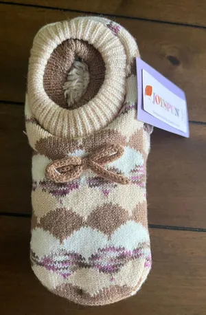 New Womens Faux Fur Slipper Socks (4-10) thumbnail 1
