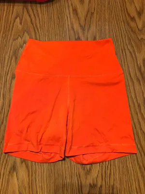 Yogalicious Orange Biker Shorts thumbnail 1