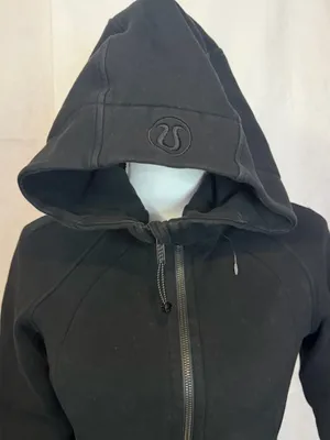lululemon athletica Black Hooded Zip Bomber Jacket thumbnail 2