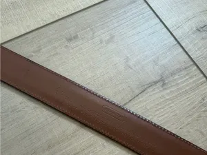 Coach Black Leather Belt Size 34 Gold Brass Buckle Vintage Made in Costa Rica thumbnail 3