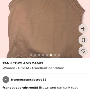 Assorted Brown and Beige Tops Size M thumbnail 6