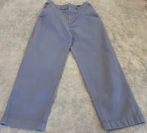 Women’s GAP Brand Straight-Leg Khaki Pants in Light Blue Size 4 thumbnail 1