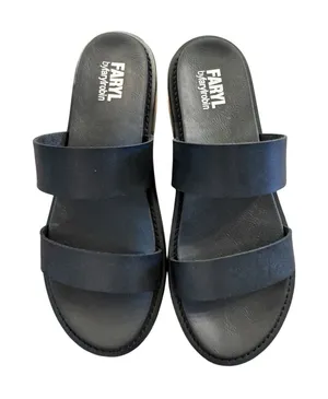 Faryl‎ by Farylrobin women's slide sandals Rory Black Size 10 thumbnail 1
