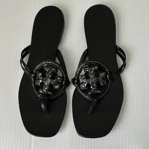 Tory Burch Jeweled Miller Sandals Perfect Black, 9.5 thumbnail 3
