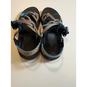 Chaco Rainbow Tie-Dye Multicolor Strappy‎ Sport Sandals Black Size 7 thumbnail 4