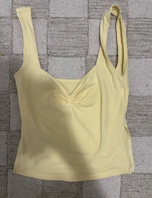 Butter yellow tank top Size XS thumbnail 1