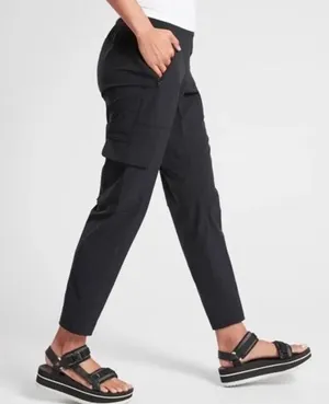 Athleta Chelsea Cargo Lined Jogger Pant in Black thumbnail 1