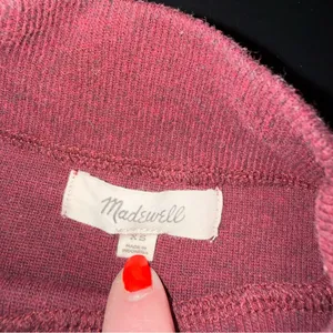 Madewell Burgundy‎ Long Sleeve sweater thumbnail 7