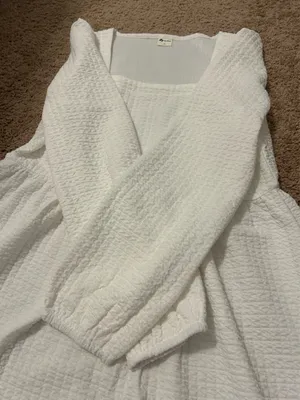 Amazon White long sleeve dress thumbnail 2
