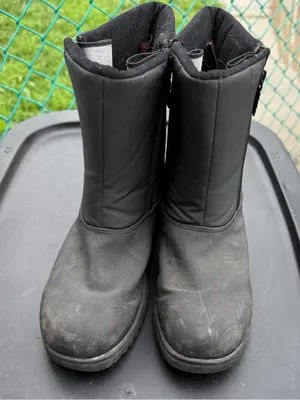 totes Black Winter Rain Boots Size 8 thumbnail 1