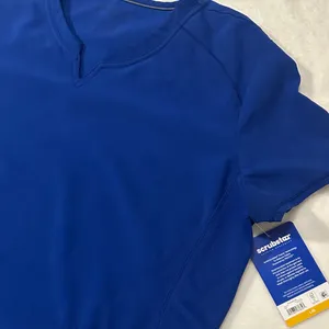 Ladies Scrubstar Blue Relaxed Short Sleeve scrub top NWT thumbnail 6