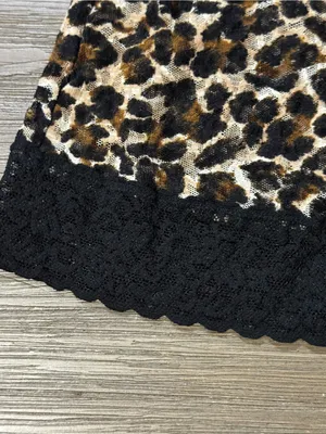 Vintage Victoria's Secret Leopard Print Slip with Black Trim thumbnail 4