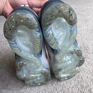 Size 7 - Nike Air VaporMax Flyknit White Thunder Blue 2021‎ thumbnail 3