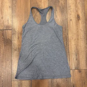 Lululemon Cool Racerback Tank Top Heathered Slate Gray Women’s Size 2 / W1H09S thumbnail 2