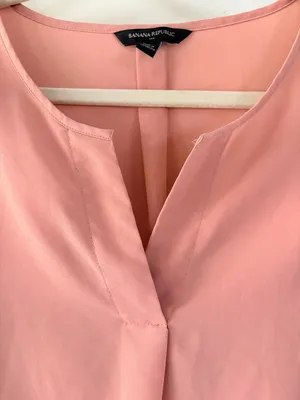 Dusty pink banana Republic dress shirt size‎ L thumbnail 4