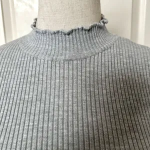 Bershka BSK Girl grey long sleeve bodycon dress thumbnail 2