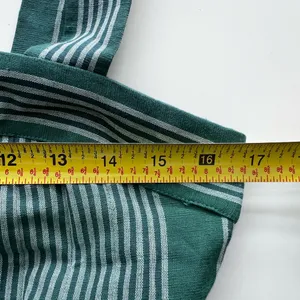 Anthropologie Pleated Green Stripe Linen Jumpsuit Payal Pratap Wide Leg 4 thumbnail 9