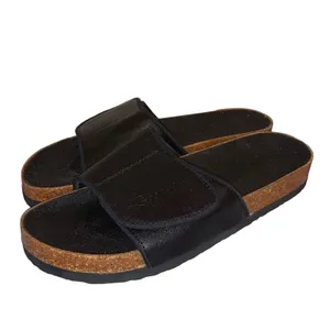 Spandals Exfoliating Sandals Unisex Medium NWT Foot Scrub‎ Spa Slides Black thumbnail 2