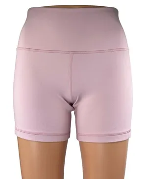 Aritzia Golden Pink High Waisted Yoga Workout Running Athletic Biker Shorts Sz 8 thumbnail 1
