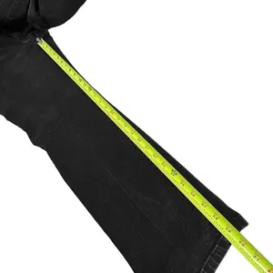 Levi’s 505 Straight Leg Contrast Stitched Black Denim Jeans Women’s Size 16M 33x thumbnail 7