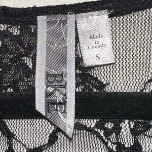 Buckle Black Sheer Lace Top‎ Small Babydoll Goth Fairy Grunge Y2K Short Sleeve Blouse thumbnail 4
