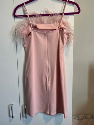 feather mini dress Pink Size M thumbnail 2