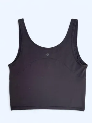 Lululemon Cropped Henley Tank Top Black activewear loungewear yoga Pilates gym thumbnail 5