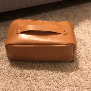 Brown Makeup Bag Tan thumbnail 2