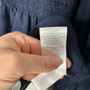 SEE BY CHLOÉ Bateau Neckline Three-Quarter Sleeve Crop‎ Top Size 38 US 8 Navy thumbnail 7