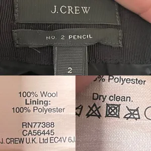 J Crew Womens Skirt Gray Grey Wool No2 Pencil Lined Back Slit Size 2 thumbnail 9