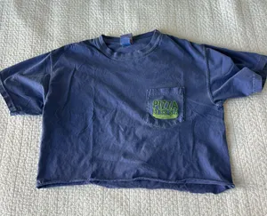 pizza by the sea cropped tee Blue Size M thumbnail 2