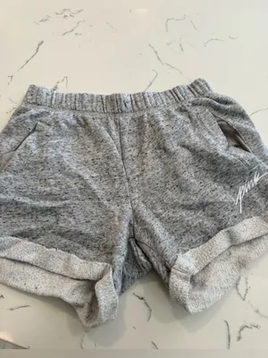 PINK Victoria's Secret Heather Gray Cozy Shorts thumbnail 2
