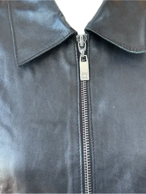 Isaac Mizrahi for Target leather jacket, size XL, outdoors, preppy, fall, dressy thumbnail 2