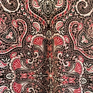 White House Black Market Dress XXS Paisley Autumn Wedding Guest Black Red thumbnail 9