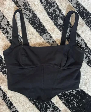 Garage Black Soft Corset Top thumbnail 1