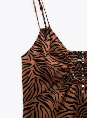 Zara animal print dress NEW thumbnail 7