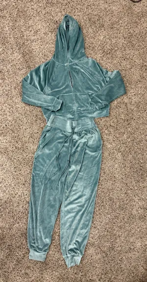 Victoria's Secret Suede Track Suit Cropped Jacket thumbnail 1