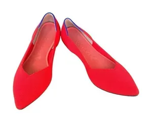 Rothy's Limited Edition The Point Flats in flame retired 10.5 thumbnail 1