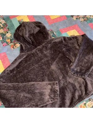 Urban Outfitters Woman’s Small Zip-Up Fuzzy Hoodie 100% Polyester Cozy Casual thumbnail 5