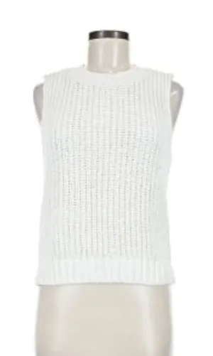 Abercrombie White Knit Tank thumbnail 1