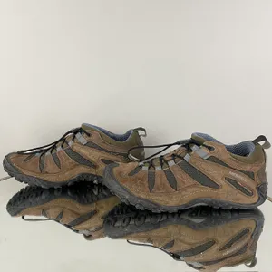 Merrell Brown Suede Chameleon Arc Vibram Womens Hiking Stretch Shoes thumbnail 11