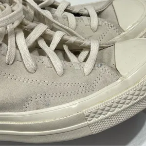 Converse All Star Chuck Taylor Wmn 6.5 Embroidered Floral Cream Leather Suede thumbnail 8