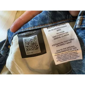 Reformation‎ Val 90s Mid Rise Straight Jeans In Pelican Size 30 thumbnail 6