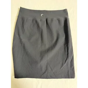 Zyia Active Womens Ribbed Mini Skirt Black Athletic Casual Size Medium thumbnail 2