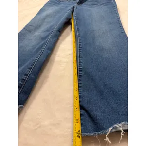 Madewell Cali Demi-Boot Jeans Womens 30 High Rise Raw Hem Medium Wash Blue Flare thumbnail 7