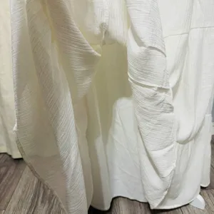 Lulus Ivory Cut Out Maxi Dress M Cottagecore‎ Tie-Strap Celestial Smocked Tiered thumbnail 8